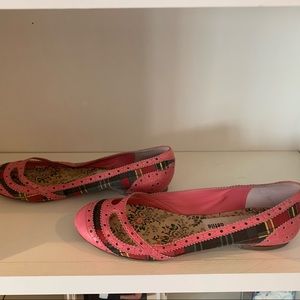 Kenzo Plaid Ballet Flat with Pink Leather Trim (size 41) 11